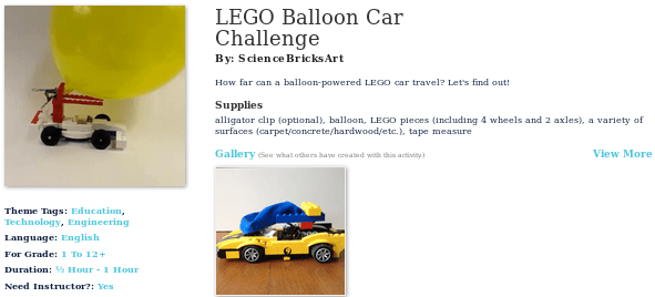 balloon car