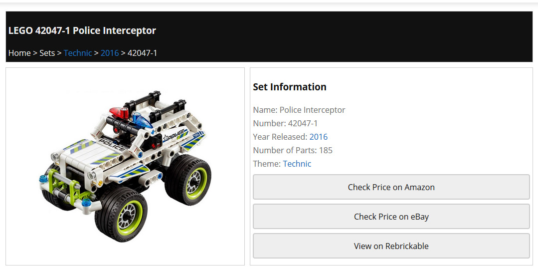 LEGO Set Manager